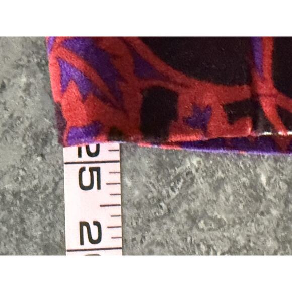 Anthropologie Velvet Pants Womens 0 Boho Essential Slim Floral Ankle Jewel Tone - Picture 14 of 16